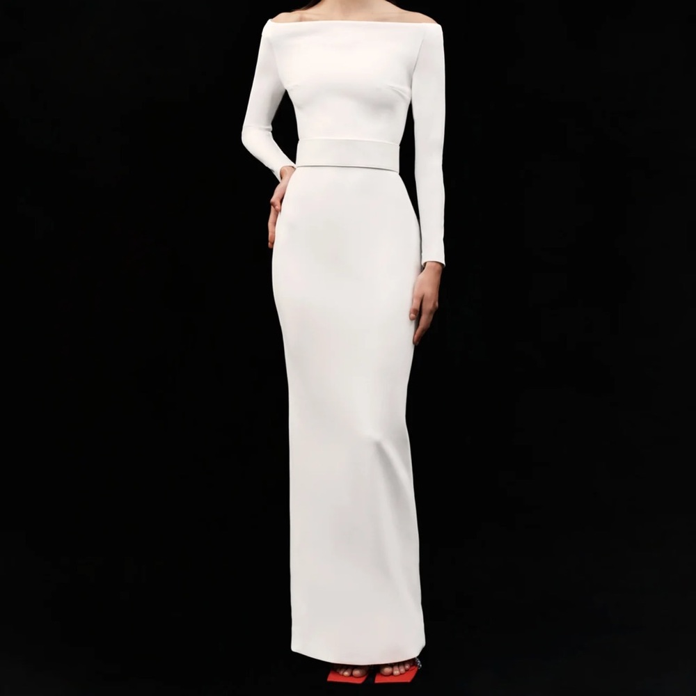 Solace London - The Sabina Maxi Dress in Cream